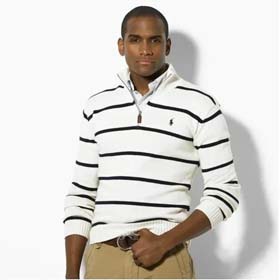 Rah Lauren Paul Morgan Long Sleeve Zipper Striped Sweater(38 styles)-2129